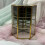 Clear glass jewelry box three-layer earring storage 3