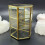 Clear glass jewelry box three-layer earring storage 4