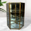 Clear glass jewelry box three-layer earring storage 6