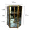 Clear glass jewelry box three-layer earring storage 8