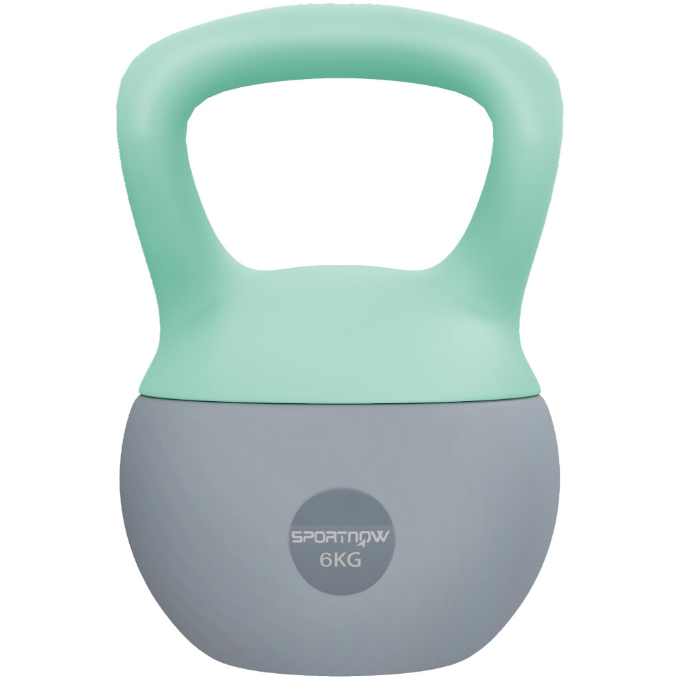 Photos - Dumbbell Rack Sportnow Soft Kettlebell, 6kg Kettle Bell with Non-Slip Handle for Home Gym Weig 