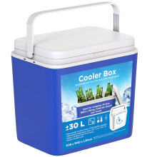 Large 30L Cooler Box Hot/Cold Insulated Freezer Cool 9 Hours Picnic Camping Port