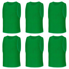 AUYAO 6Pcs Adult Kid Team Training Vest Breathable Mesh Scrimmage Sleeveless Tra