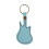Leather Guitar Pick Holder Case Guitar-Shaped with Key Ring 6