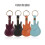 Leather Guitar Pick Holder Case Guitar-Shaped with Key Ring 5