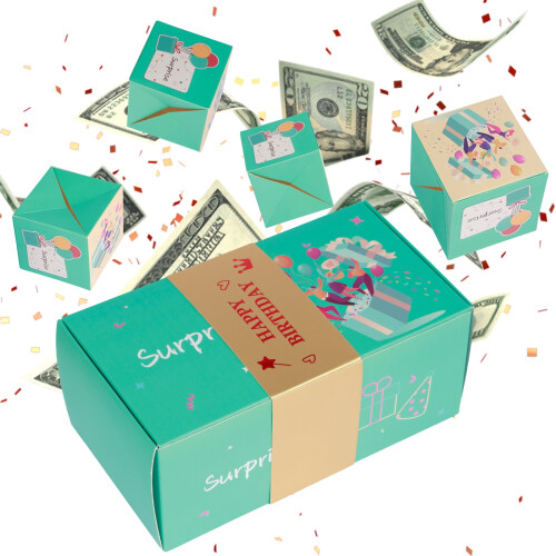 Bouncing Gift Box Set Red Blue 20 pcs 10x8x19cm 1