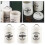 Coffee and sugar storage set metal 3 pcs 1200ml 8