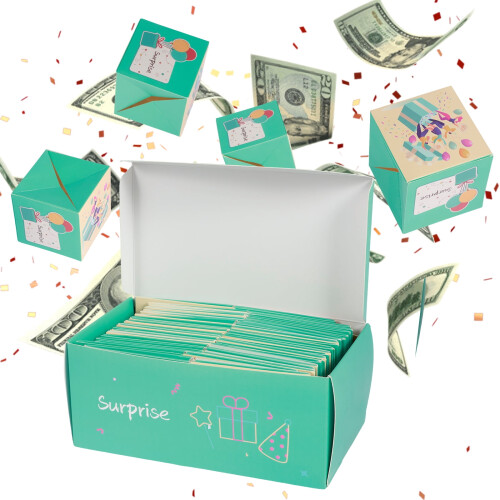 Bouncing Gift Box Set Red Blue 20 pcs 10x8x19cm 2