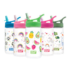 Polar Gear Kids Water Bottles Straw 400ml BPA Free Toddler Bottle 100