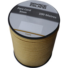 Savage Island 100m Reel Paracord 3mm, 30+Colors | Ideal for Crafting, DIY, Campi