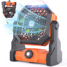 Ambitelligence Camping Fan Rechargeable, 10400mAh Portable Fan with LED Lantern,