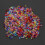 Acrylic bicone spacer beads transparent round 2500 pcs 5