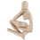 Abstract Thinker Bookend Resin Statue Sandstone 7