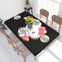 Hello Kitty cartoon tablecloth washable 3 pcs