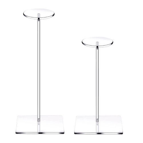 Acrylic Hat Stand Adjustable Height 2 pcs 2
