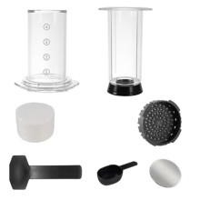 Cafetière à piston portable transparente, cafetière expresso à air chaud avec filtres pour AeroPress