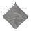 Kids' hand towel soft absorbent 40x60 cm grey 3