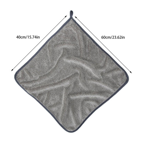 Kids' hand towel soft absorbent 40x60 cm grey 2