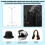 Acrylic Hat Stand Adjustable Height 2 pcs 7