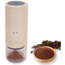 Portable Burr Coffee Grinder Black 38 Settings LCD USB