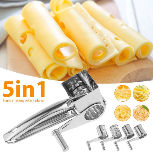 Rotary Cheese Grater 5-in-1 Hand-Cranked Kitchen Tool 1