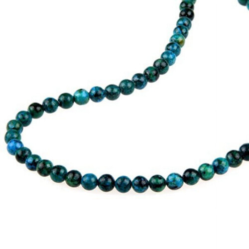 Chrysocolla and Sugilite Beads 6mm Round 2 pcs 2