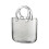 Glass flower vase handbag shape 1 piece 3