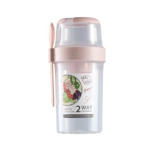 Salad Shaker Cup with Lid and Fork 1 pc
