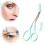 Eyebrow Trimmer Scissors Stainless Steel with Comb 1 Pair 3
