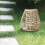 Bamboo candle holder lantern vintage style 28x30cm 5