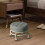 LOVIVER rotating roller stool gray heavy duty 8
