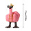 Duck Sculpture Resin Desktop Decor 7.5cm Pink Crown 2