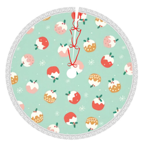 Christmas Tree Skirt 48 Inch Rustic Holiday Decor