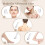 Facial Gua Sha Tool Stainless Steel 2PCS 7