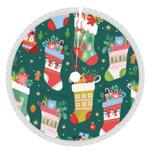 Christmas Tree Skirt Rustic Winter Holiday Decor 48 Inch