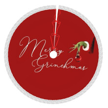 Grin-Ch Christmas Tree Skirt 36 Inch Rustic Holiday Decor