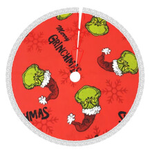 Grin-Ch Christmas Tree Skirt 36 Inch Rustic Holiday Decor
