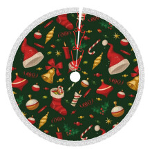 Christmas Tree Skirt 36 Inch Rustic Holiday Decor
