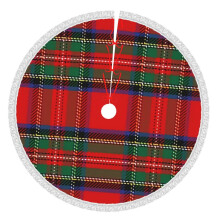 Christmas Tree Skirt Plaid 36 Inch