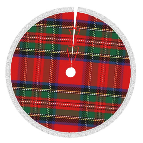 Christmas Tree Skirt Plaid 36 Inch