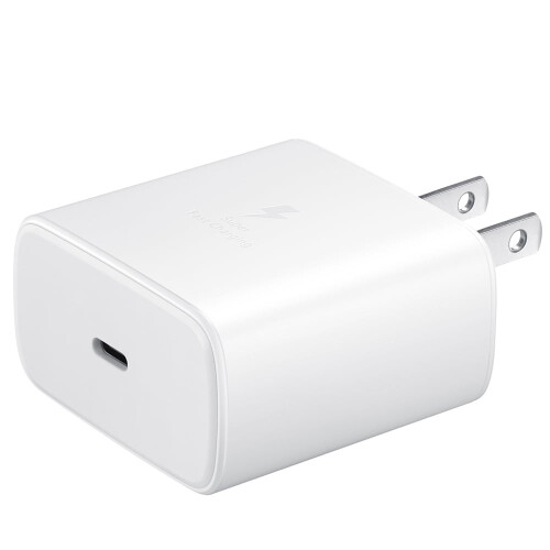 Samsung 45W Super Fast Charger with USB-C Cable 3FT White 1