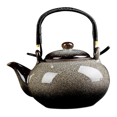 Ceramic Teapot 750ml Grey for Home Camping Tea Making 1