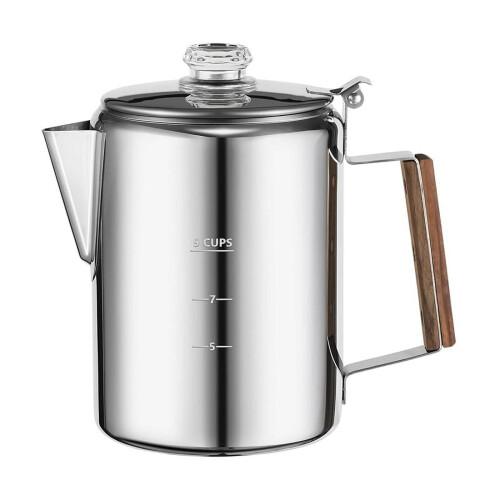 Stainless Steel Stovetop Coffee Percolator 9 Cup