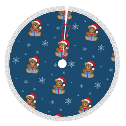 Christmas Tree Skirt 48 Inch Rustic Holiday Decor