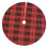 Christmas Tree Skirt Plaid 48 Inch Thick Rustic Decor 1