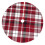 Christmas Tree Skirt Plaid 48 Inch Thick Rustic Holiday 1