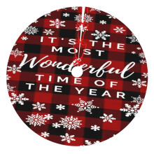 Christmas Tree Skirt Plaid 36 Inch