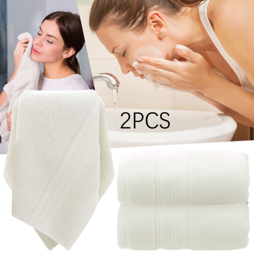 Pedty super soft bathroom towel set 2 pcs 3474 cm white 1