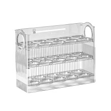 Egg Organizer Flip Lid 3-Tier 30-Egg Refrigerator Door Tray