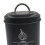 Metal vintage vegetable storage bin black garlic 4